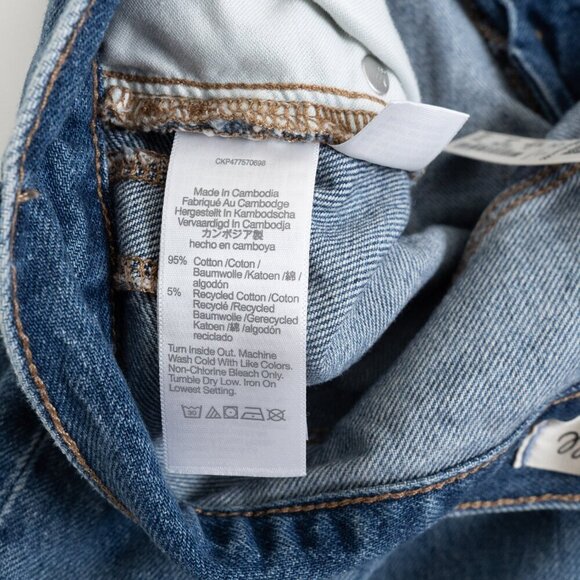 Madewell Super Wide Leg Jeans High Rise 90s Style Fannin Wash - Picture 15 of 15